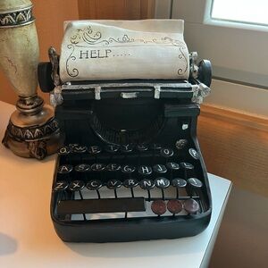 Ashland help typewriter Halloween decor